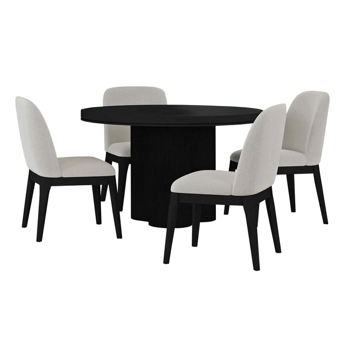 Rosalie - Standard Height Round Dining Set – 5 Piece Dining Room Sets by Elements International at Furniture Wholesale Plus , Nashville furniture store