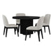 Rosalie - Standard Height Round Dining Set – 5 Piece Dining Room Sets by Elements International at Furniture Wholesale Plus , Nashville furniture store