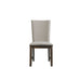 Grady - Upholstered Side Chair (Set of 2) - Walnut – Chair Sets by Elements International at Furniture Wholesale Plus , Nashville furniture store