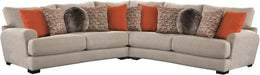 Ava - 3 Piece Sectional - Cashew - Premium Stationary Sectionals from Jackson - Just $2929! Shop now at Furniture Wholesale Plus  We are the best furniture store in Nashville, Hendersonville, Goodlettsville, Madison, Antioch, Mount Juliet, Lebanon, Gallatin, Springfield, Murfreesboro, Franklin, Brentwood