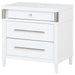 Gracemont - 3-Drawer Bedroom Nightstand Bedside Table - White – Accent Nightstands by Coaster Fine Furniture at Furniture Wholesale Plus , Nashville furniture store