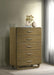 Amsbury - 5-Drawer Chest Of Drawers - Nutmeg – Accent Chests by Coaster Fine Furniture at Furniture Wholesale Plus , Nashville furniture store