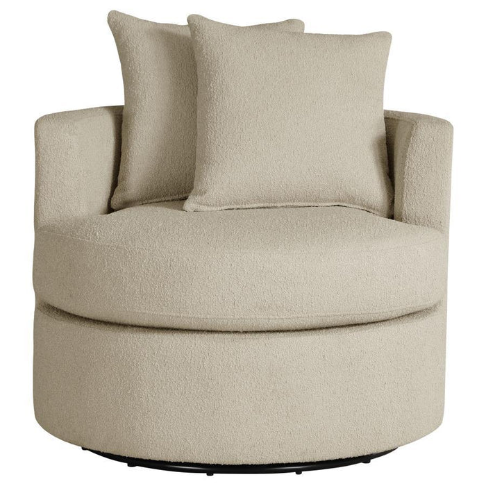 Debbie - Upholstered Swivel Accent Chair - Premium Swivel Chairs from CoasterEveryday - Just $509! Shop now at Furniture Wholesale Plus  We are the best furniture store in Nashville, Hendersonville, Goodlettsville, Madison, Antioch, Mount Juliet, Lebanon, Gallatin, Springfield, Murfreesboro, Franklin, Brentwood