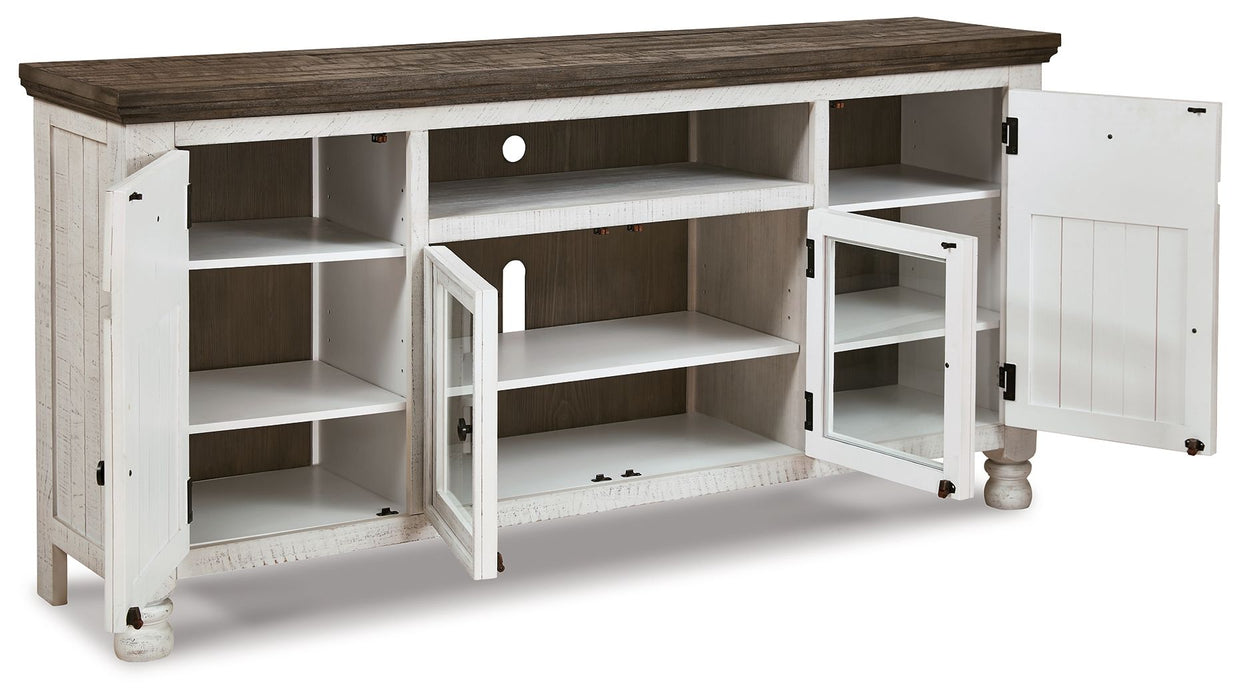 Havalance - Extra Large TV Stand - 4 Doors - Brown / Beige – TV Stands by Signature Design by Ashley® at Furniture Wholesale Plus , Nashville furniture store