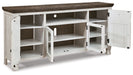 Havalance - Extra Large TV Stand - 4 Doors - Brown / Beige – TV Stands by Signature Design by Ashley® at Furniture Wholesale Plus , Nashville furniture store