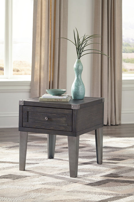 Todoe - Rectangular End Table - Dark Gray – End Tables by Signature Design by Ashley® at Furniture Wholesale Plus , Nashville furniture store