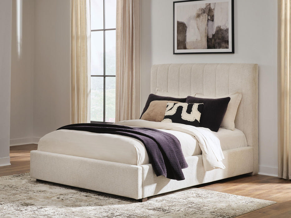 Shoralli - Queen Upholstered Storage Bed - Beige – Storage Beds by Signature Design by Ashley® at Furniture Wholesale Plus , Nashville furniture store