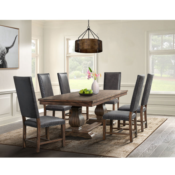 Gramercy - Dining Set – 6 Piece Dining Room Sets by Elements International at Furniture Wholesale Plus , Nashville furniture store