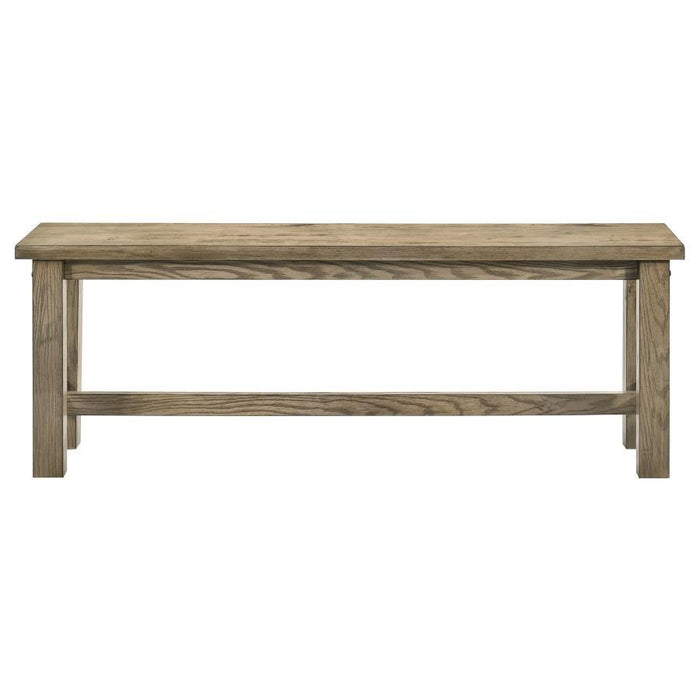 Cardova - 51" Solid Wood Dining Bench - Vineyard Oak – Dining Benches by Coaster Fine Furniture at Furniture Wholesale Plus , Nashville furniture store