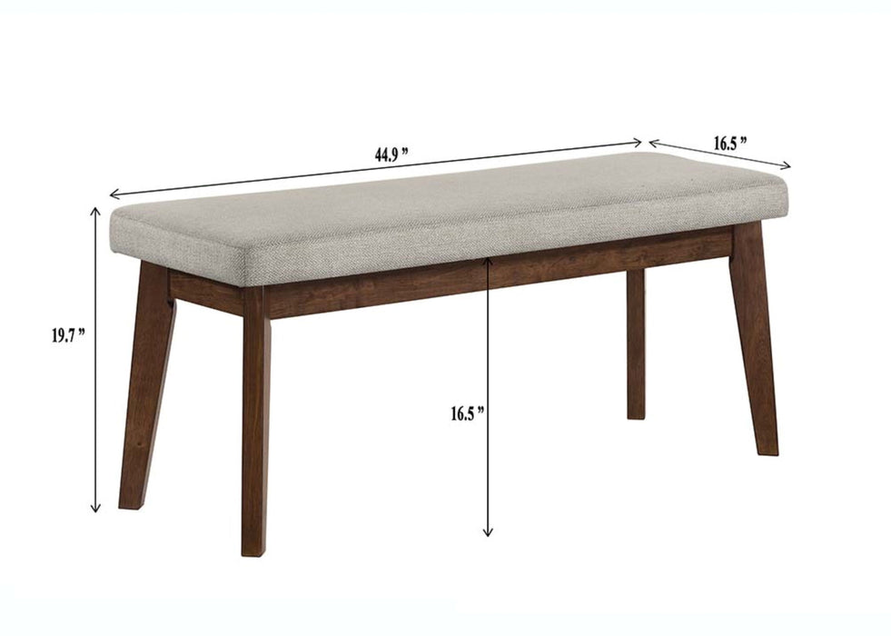 Salerno - Bench - Gray / Brown – Dining Benches by Crown Mark at Furniture Wholesale Plus , Nashville furniture store