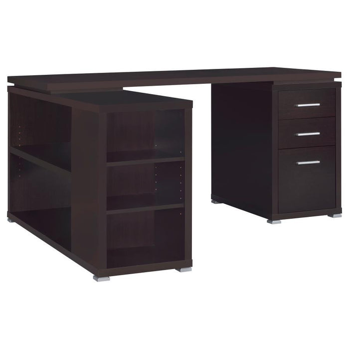 Yvette - 3-Drawer L-Shape Computer Desk - Premium Corner Desks from CoasterEveryday - Just $409! Shop now at Furniture Wholesale Plus  We are the best furniture store in Nashville, Hendersonville, Goodlettsville, Madison, Antioch, Mount Juliet, Lebanon, Gallatin, Springfield, Murfreesboro, Franklin, Brentwood