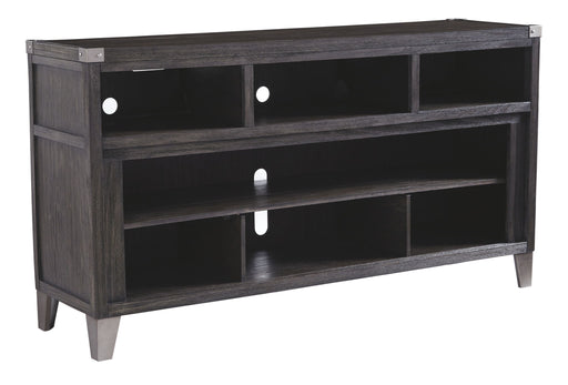 Todoe - Gray - LG TV Stand w/Fireplace Option - Premium TV Stands from Signature Design by Ashley® - Just $658! Shop now at Furniture Wholesale Plus  We are the best furniture store in Nashville, Hendersonville, Goodlettsville, Madison, Antioch, Mount Juliet, Lebanon, Gallatin, Springfield, Murfreesboro, Franklin, Brentwood