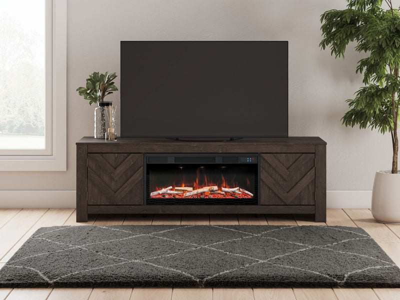 Cayboni - LG TV Stand With Fireplace Option – TV Stands by Signature Design by Ashley® at Furniture Wholesale Plus , Nashville furniture store