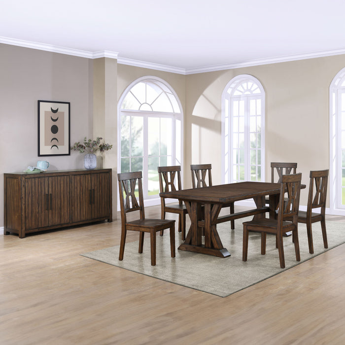 Auburn - Dining Set – 7 Piece Dining Room Sets by Steve Silver Furniture at Furniture Wholesale Plus , Nashville furniture store