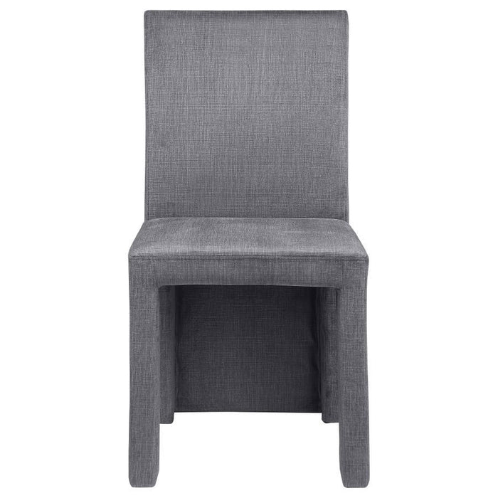 Tordera - Velvet Upholstered Dining Side Chair (Set of 2) - Gray – Chair Sets by Coaster Fine Furniture at Furniture Wholesale Plus , Nashville furniture store