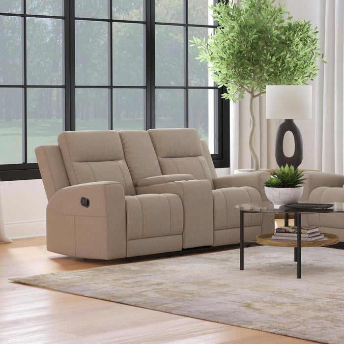 Brentwood - Upholstered Motion Reclining Loveseat – Reclining Loveseats by Coaster Fine Furniture at Furniture Wholesale Plus , Nashville furniture store