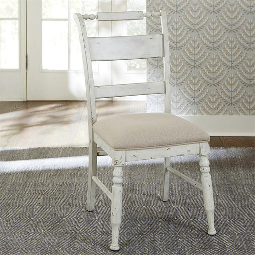 Whitney - Slat Back Side Chair - Antique Linen / Weathered Gray – Side Chairs by Liberty Furniture at Furniture Wholesale Plus , Nashville furniture store
