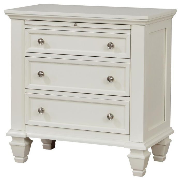 Sandy Beach - 3-drawer Nightstand – Accent Nightstands by CoasterEssence at Furniture Wholesale Plus , Nashville furniture store