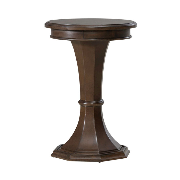 Arden Road - Round Chairside Table - Satin Cherry – Chair Side Tables by Liberty Furniture at Furniture Wholesale Plus , Nashville furniture store