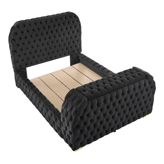 Natalia - Upholstered Bed With Decking Board Set – Upholstered Beds by Crown Mark at Furniture Wholesale Plus , Nashville furniture store