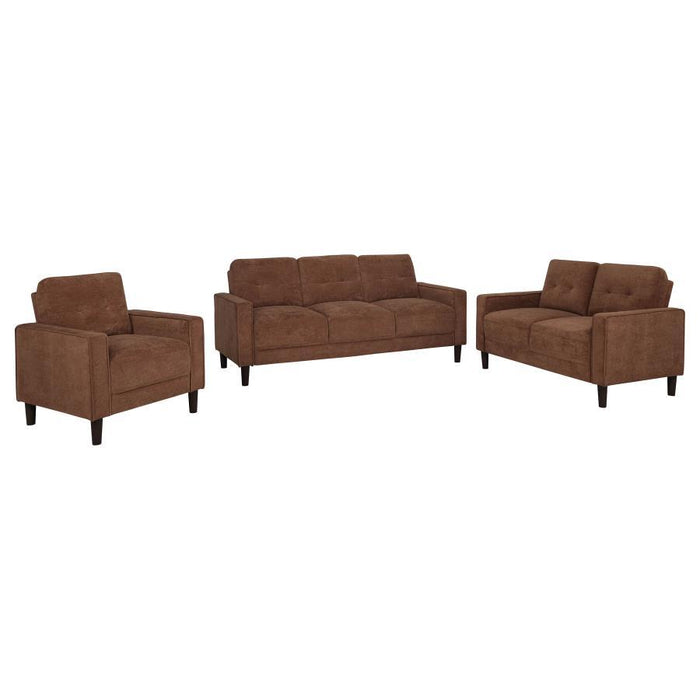 Bowen II - Upholstered Track Arm Sofa Set – Stationary Sofas & Loveseats by Coaster Fine Furniture at Furniture Wholesale Plus , Nashville furniture store