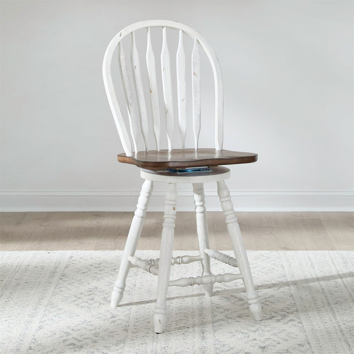 Carolina Crossing - Windsor Swivel Counter Chair – Swivel Chairs by Liberty Furniture at Furniture Wholesale Plus , Nashville furniture store