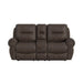 Topeka - Loveseat With Console, Hidden Cups - Rocky Brown – Reclining Loveseats by Elements International at Furniture Wholesale Plus , Nashville furniture store