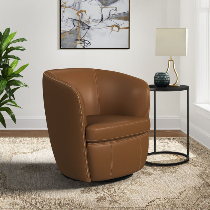 Vito - Swivel Chair - Pebble Tan – Swivel Chairs by Elements International at Furniture Wholesale Plus , Nashville furniture store