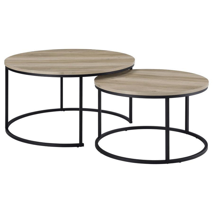 Lainey - 2 Piece Round Faux Marble Nesting Coffee Table – Nesting Tables by CoasterEveryday at Furniture Wholesale Plus , Nashville furniture store
