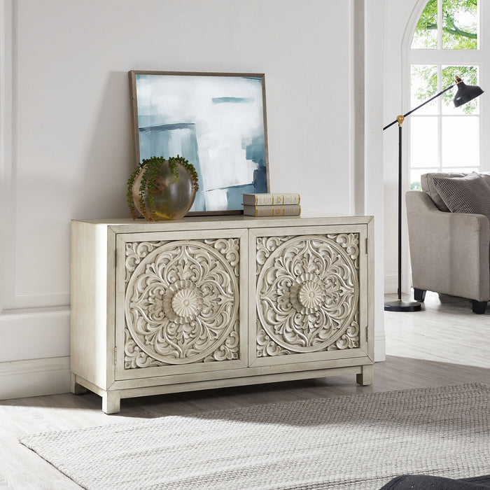 Sundance - 2 Door Accent Cabinet - Antique Linen – Accent Cabinets by Liberty Furniture at Furniture Wholesale Plus , Nashville furniture store