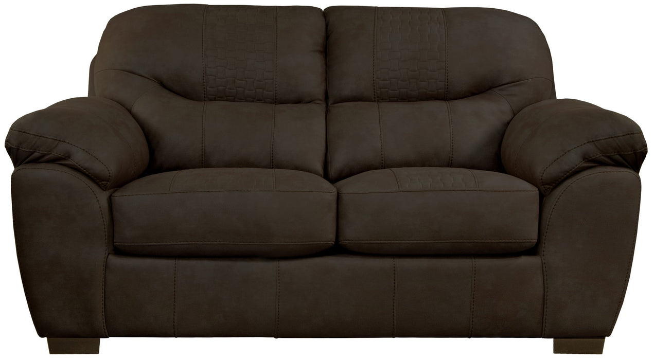 Legend - Loveseat - Chocolate – Stationary Loveseats by Jackson at Furniture Wholesale Plus , Nashville furniture store
