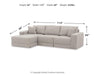 Next-Gen Gaucho - Sectional – Stationary Sectionals by Benchcraft® at Furniture Wholesale Plus , Nashville furniture store