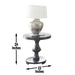 Dory - Round End Table - Ebony – End Tables by Steve Silver Furniture at Furniture Wholesale Plus , Nashville furniture store