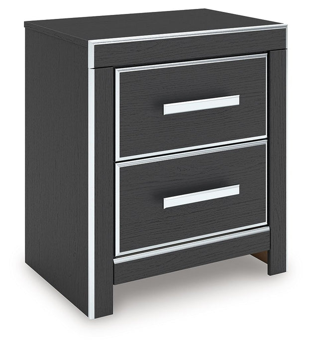 Zuraleus - Two Drawer Night Stand – Nightstands w/ Charging Stations by Signature Design by Ashley® at Furniture Wholesale Plus , Nashville furniture store