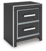 Zuraleus - Two Drawer Night Stand – Nightstands w/ Charging Stations by Signature Design by Ashley® at Furniture Wholesale Plus , Nashville furniture store
