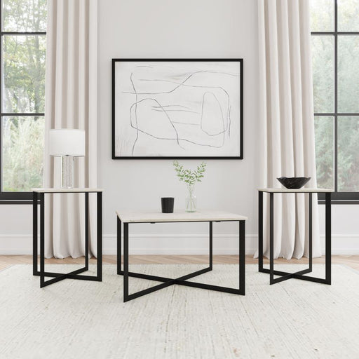 Tobin - Marble Top Coffee And End Table Set – Table Sets by Coaster Fine Furniture at Furniture Wholesale Plus , Nashville furniture store