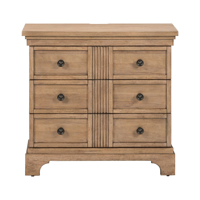Haven Hills - Bedside Chest With Charging Station - Camel Beige – Bedside Chests by Liberty Furniture at Furniture Wholesale Plus , Nashville furniture store