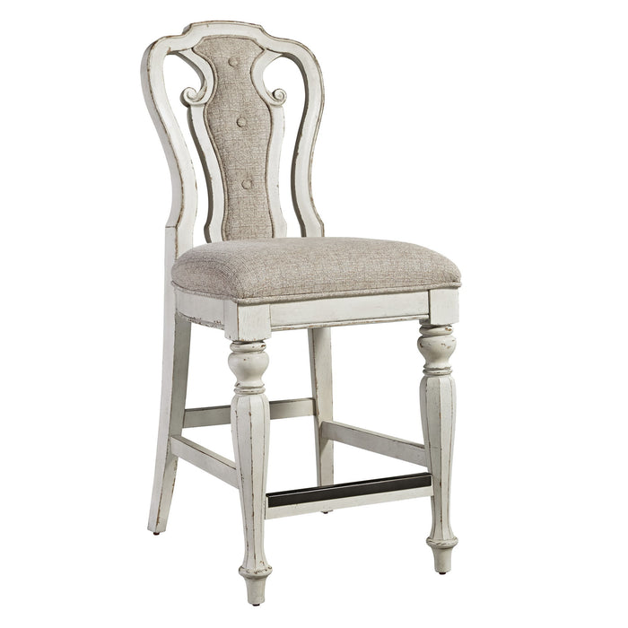 Magnolia Manor - Counter Height Chair - Antique White – Counter Chairs by Liberty Furniture at Furniture Wholesale Plus , Nashville furniture store