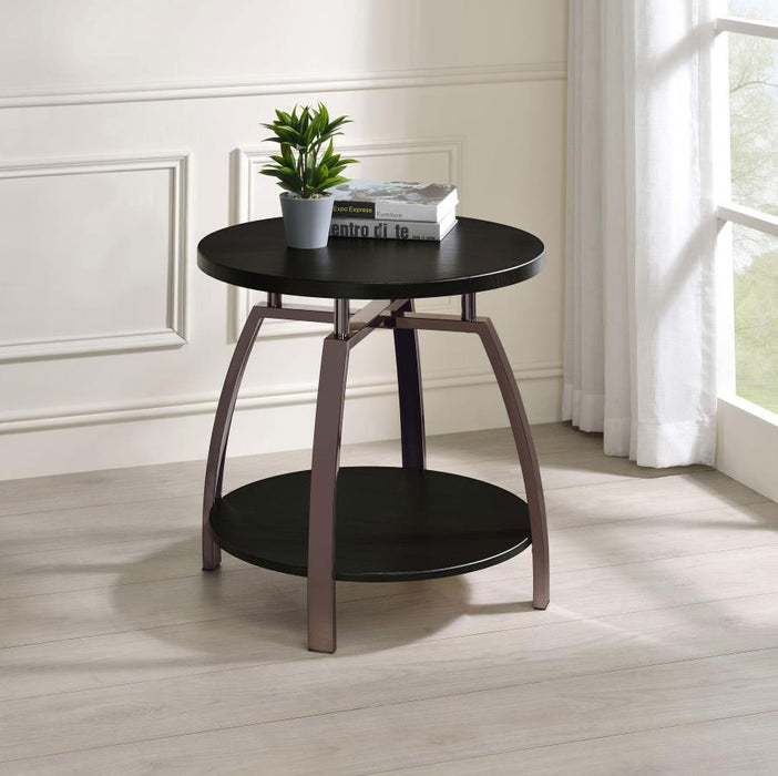 Dacre - Round Engineered Wood Top Table – End Tables by CoasterEssence at Furniture Wholesale Plus , Nashville furniture store
