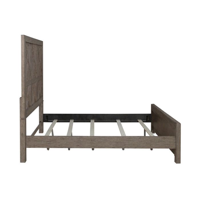 Skyview Lodge - King Panel Bed - Cobblestone – Panel Beds by Liberty Furniture at Furniture Wholesale Plus , Nashville furniture store