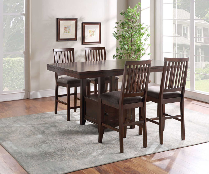 Yorktown - Counter Storage Dining Set – 8 + Piece Dining Room Sets by Steve Silver Furniture at Furniture Wholesale Plus , Nashville furniture store