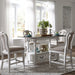 Magnolia Manor - 5 Piece Gathering Table Set - Antique White / Dark Brown – 5 Piece Dining Room Sets by Liberty Furniture at Furniture Wholesale Plus , Nashville furniture store