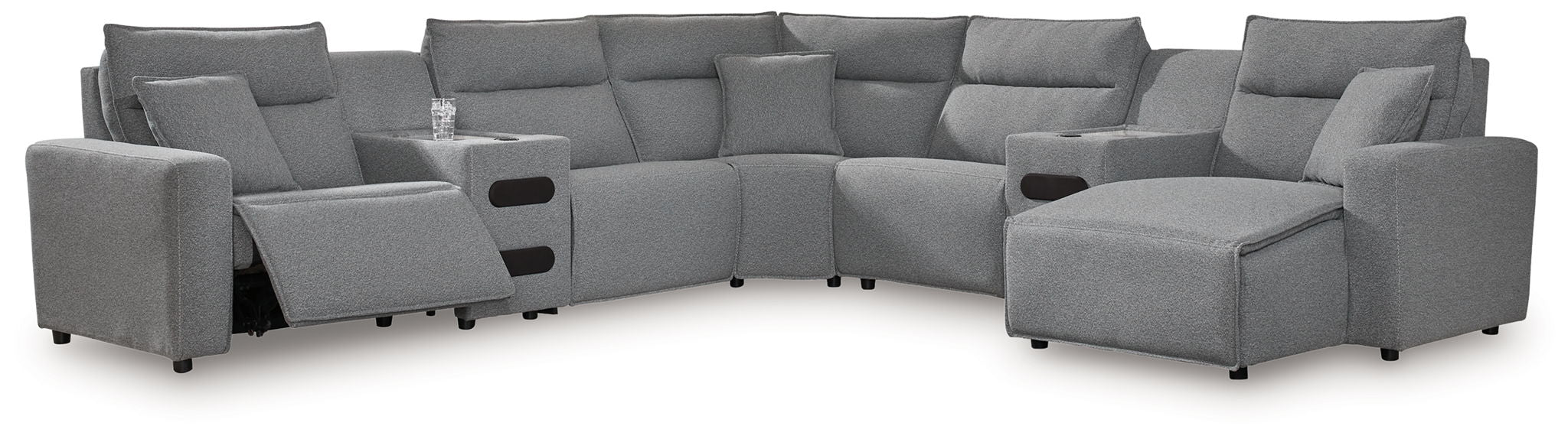 ModMax II - Salt And Pepper - Reclining Sectional – Reclining Sectionals by Signature Design by Ashley® at Furniture Wholesale Plus , Nashville furniture store