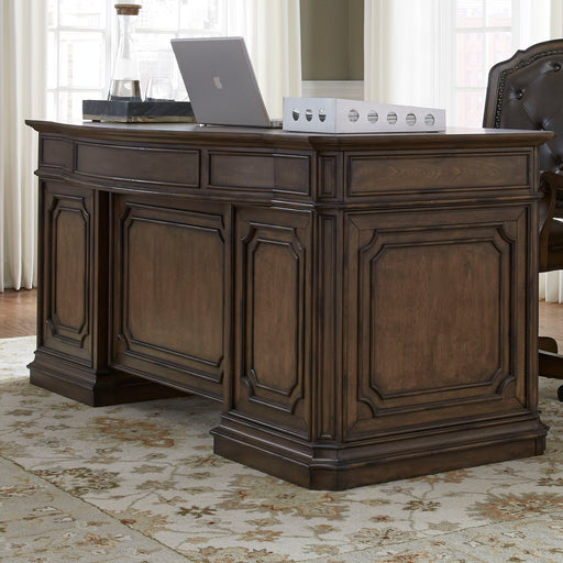 Amelia - Jr Executive Desk - Antique Toffee – Executive Desks by Liberty Furniture at Furniture Wholesale Plus , Nashville furniture store
