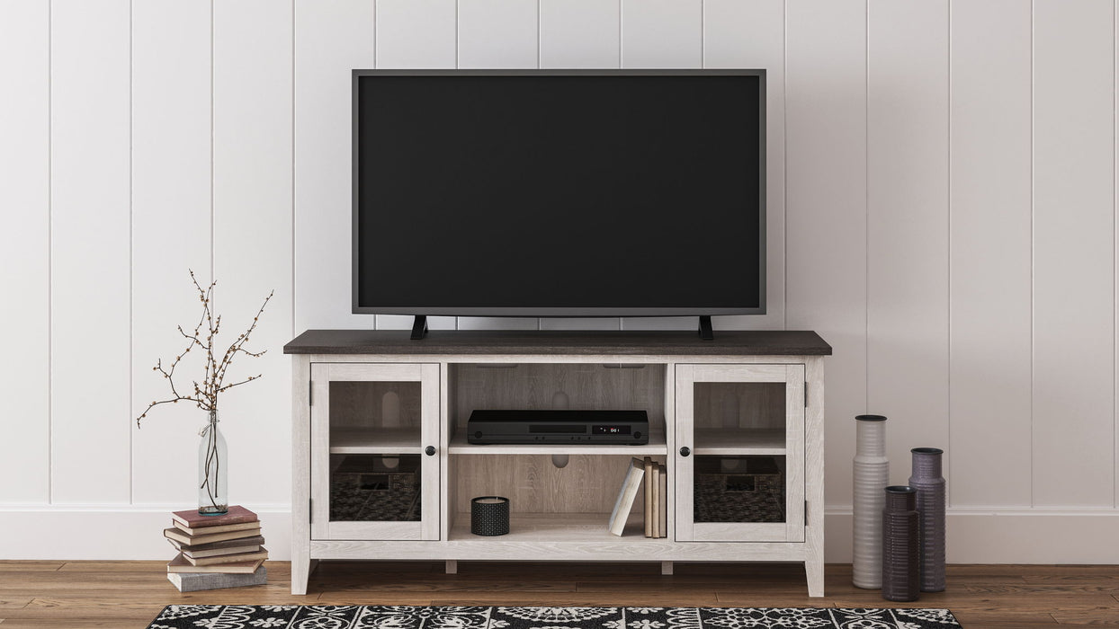 Dorrinson - TV Stand – TV Stands by Signature Design by Ashley® at Furniture Wholesale Plus , Nashville furniture store