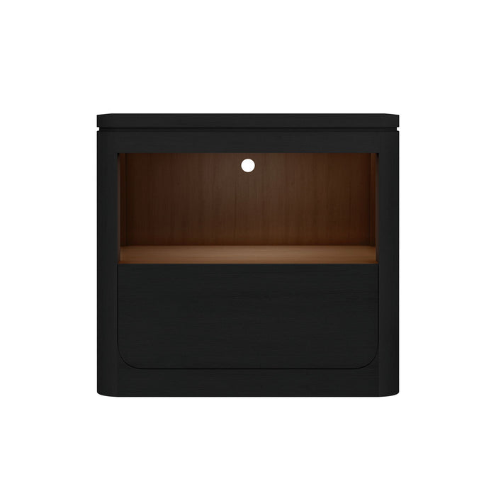 Rosalie - Nightstand With USB And LED – Nightstands w/ Charging Stations by Elements International at Furniture Wholesale Plus , Nashville furniture store