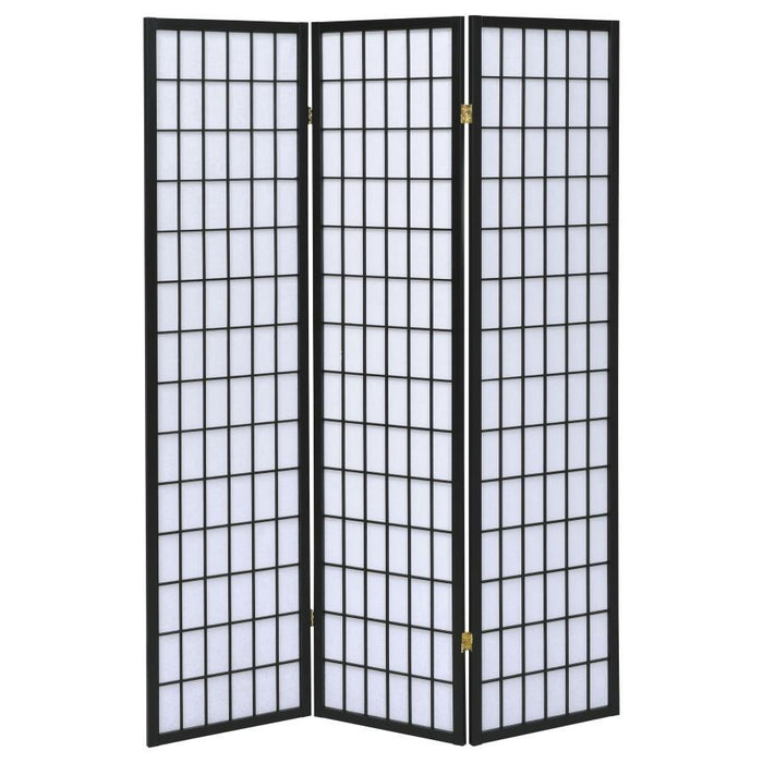 Carrie - 3-Panel Room Divider Folding Shoji Screen – Room Dividers by CoasterEveryday at Furniture Wholesale Plus , Nashville furniture store