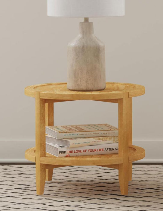 Camillo - Round Solid Wood Table – End Tables by Coaster Fine Furniture at Furniture Wholesale Plus , Nashville furniture store
