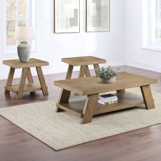 Orinda - 3 Piece Table Set - Brown – Table Sets by Steve Silver Furniture at Furniture Wholesale Plus , Nashville furniture store