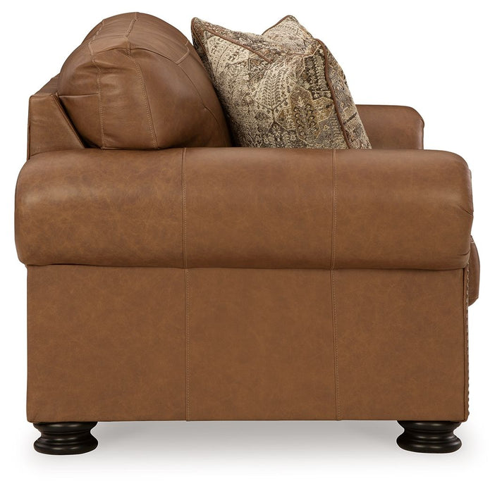 Carianna - Loveseat - Caramel – Stationary Loveseats by Signature Design by Ashley® at Furniture Wholesale Plus , Nashville furniture store